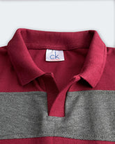 Calven Kleen Men’s Branded Cotton PQ Shirt in Maroon